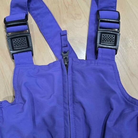 Lands End Girls Snow Pants kids Size 3T Purple Insulated Bib Grow A Longs - Picture 10 of 10